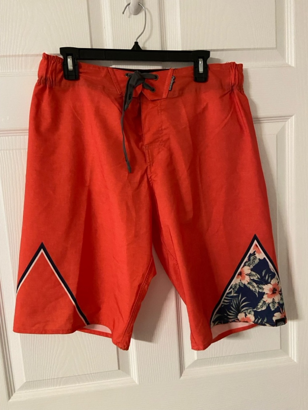 T38- PALM WAVE Base Oxygon Salmon MICROFIBER Swim/Board Shorts